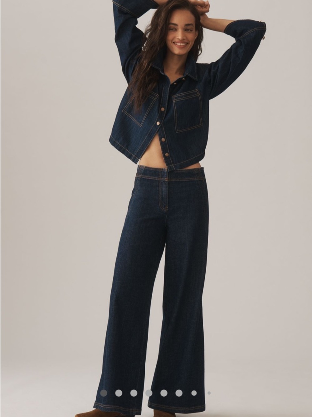 Dark Indigo Wide-Leg Women’s Jeans
